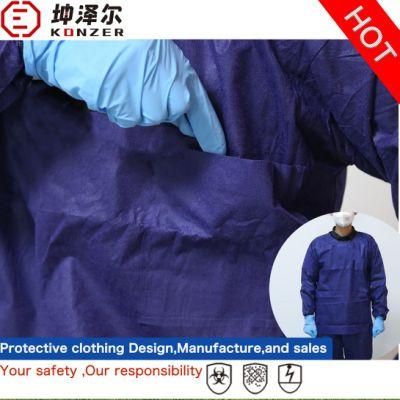 PPE Overall Surgical Clothes for Resistance to Dry Microbial Penetration