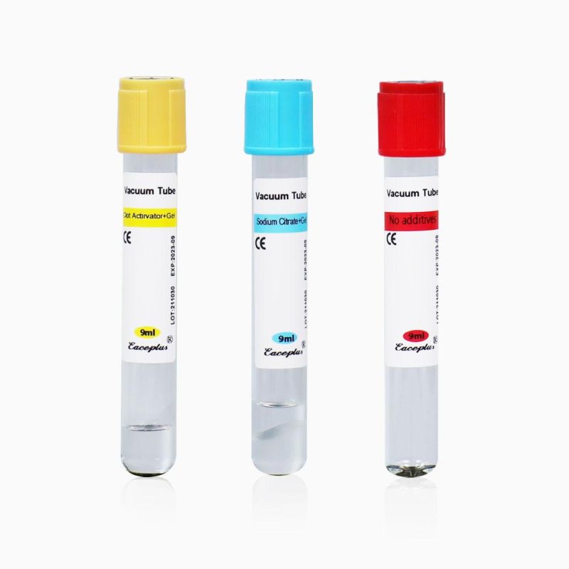 Siny High Quality 2-10ml EDTA K2 K3 Plain Red Purple Cap Vacuum Blood Collection Tube with CE