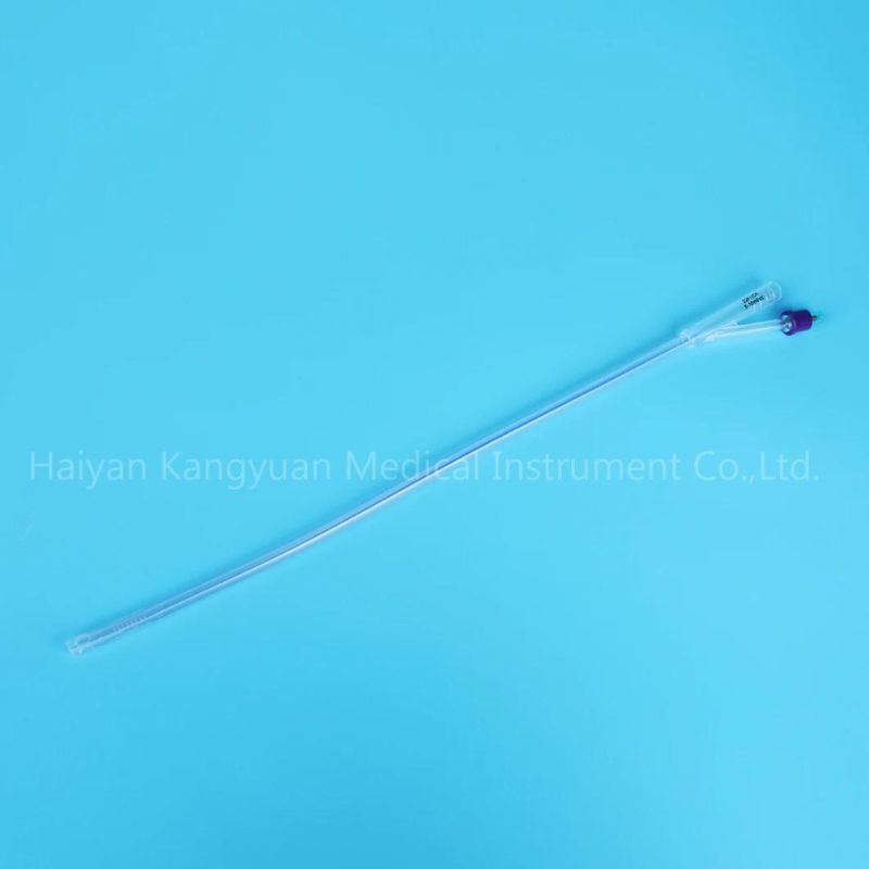 2 Way Transparent Silicone Foley Catheter with Unibal Integral Balloon Technology Integrated Flat Balloon Open Tipped Suprapubic Use Catheter