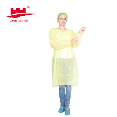 Diposable Gown Work Wear Protection Equipment Knit Cuff