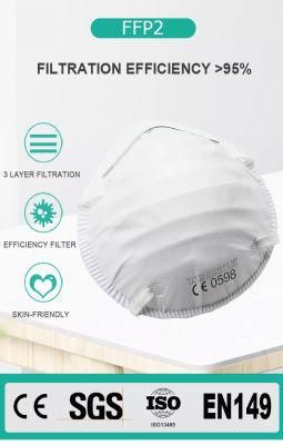 Disposable Customized Dust Muck Protective Nonwoven Industrial 4 Ply Face Mask with Valve