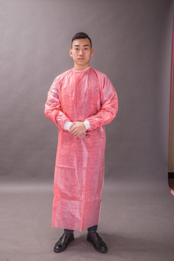 Medical/Surgical/Hospital/Laboratory/Food/Healthcare Protective Non-Woven Isolation Gown/Clothing/Suit