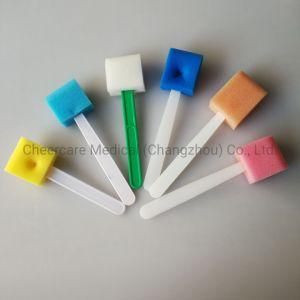 Medical Disposable Hospital Use Skin Disinfect Plastic Handle Surgical Foam Brush Ipa Skin Prep Swab Applicator