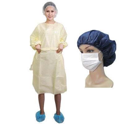 Nonwoven TNT Hospital Gowns, Protective Disposable Apron with Long Sleeves