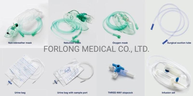 Silicone Coated Latex 2 Way Foley Balloon Catheter for Medical Use