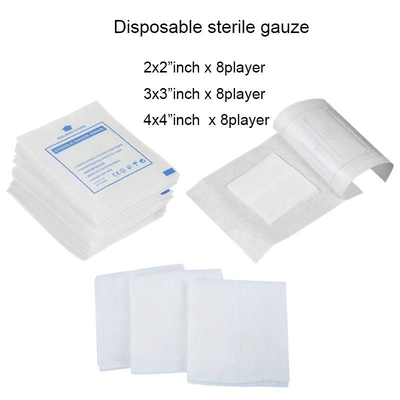 7.5*7.5cm Sterile Medical Cotton Gauze Swab Bandage Pads