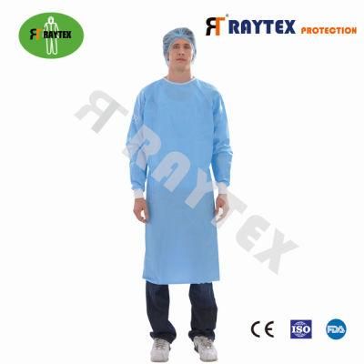 Sterilization Blue Non Woven SMS Surgical Gown