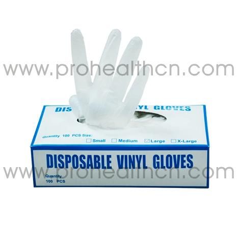 Safety Protective Powder Free 100 Pack Disposable Vinyl Examination Gloves