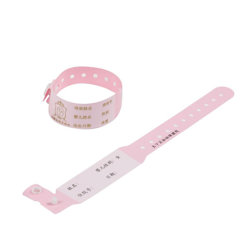 2021 Hot Selling Medical PVC Baby Written on Wristband