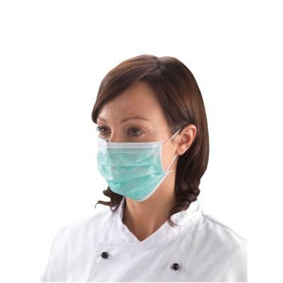 3 Ply Blue Non Woven Protective Wholesale Hypoallergenic Disposable Custom Face Mask