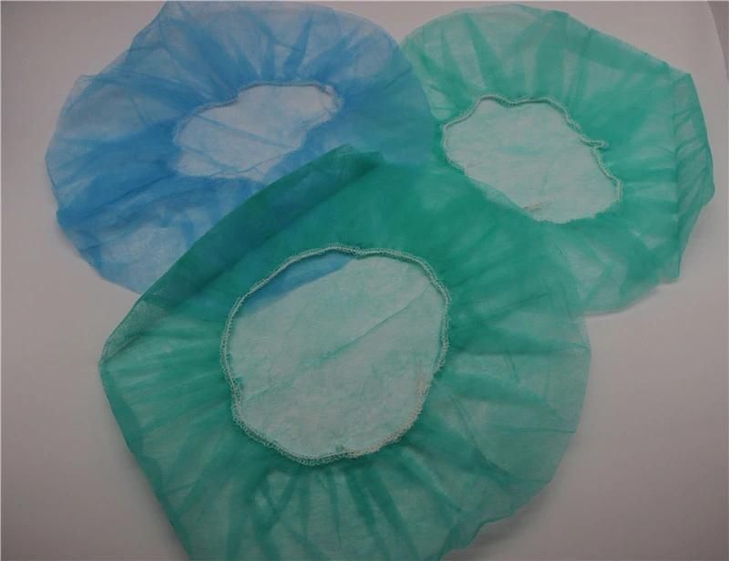 Nonwoven Disposable Bouffant Cap, Disposable Round Cap, Surgical Cap