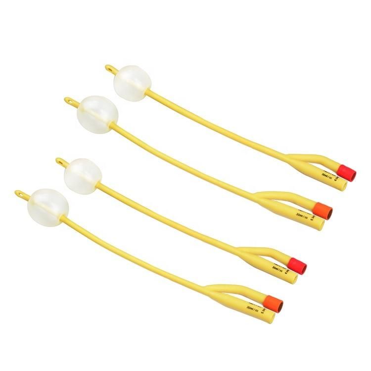 Medical 3 Way / 2 Way Latex Foley Pediatric Catheter Children Urinary Catheter