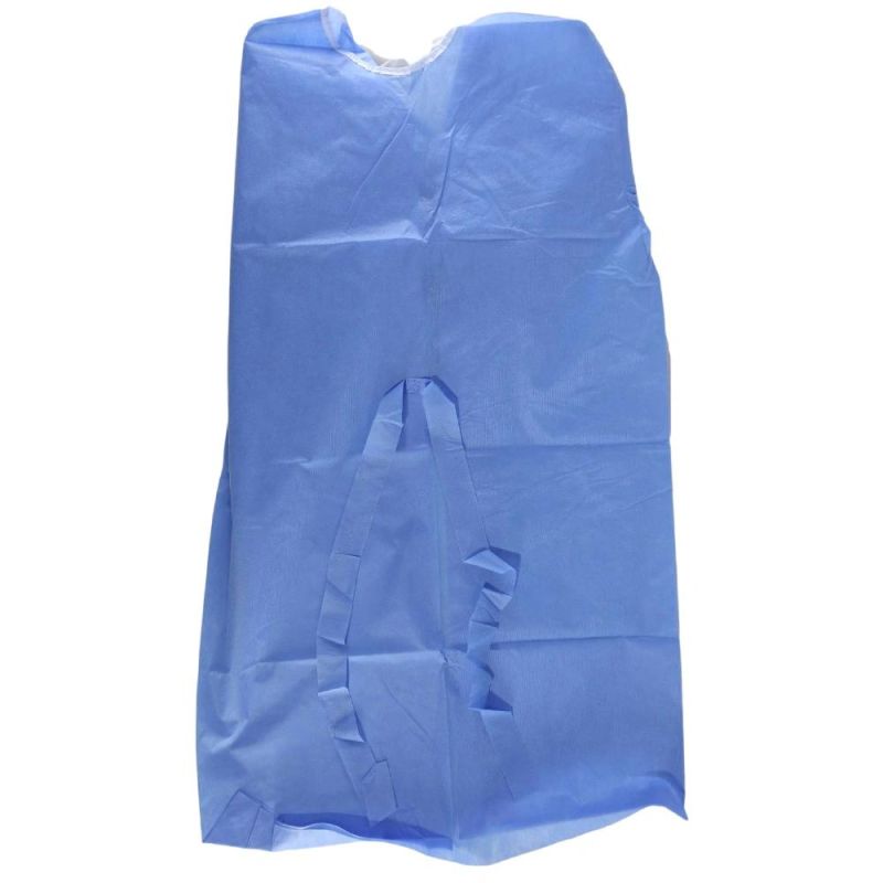 Disposable Nonwovens Protective Gown AAMI PP+PE Isolation Clothing