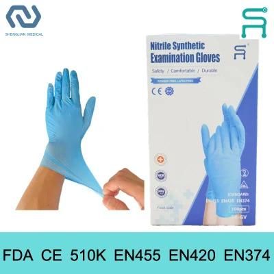 Disposable Nitrile Blend Gloves Powder Free Medical Nitrile Gloves