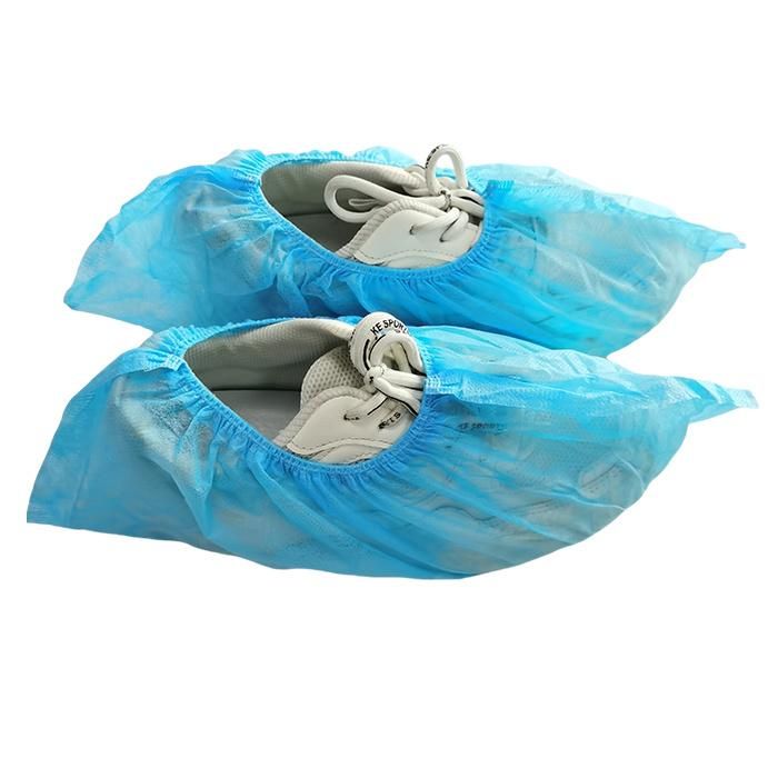 Food Factory Machine Made Cookhouse Household Polypropylene Disposable Shoe Cover with Semi-Elastic Ankle