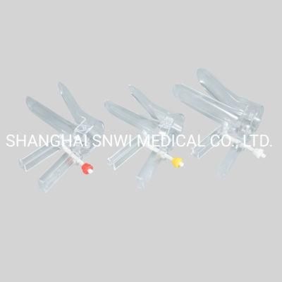 Screw Type Sterile Plastic Disposable Medica Vaginal Speculum with Press up Trigger