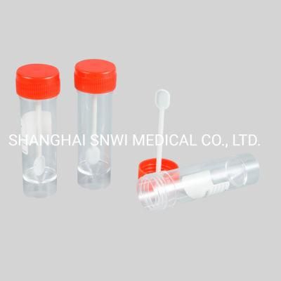 Disposable Medical Plastic Sterile Stool Sample Specimen Collection Container Cup with Spoon
