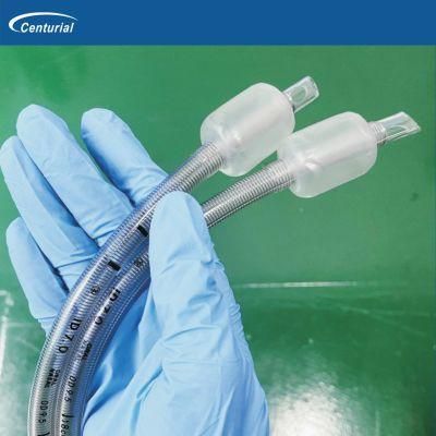 Inexpensive PVC Reinforced Endotracheal Tube with Cuff and Pilot Balloon