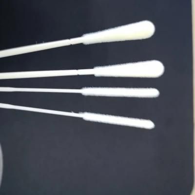 Rapid PCR Test Nylon Flocked Nasal Swab Nasopharyngeal Sample Collect Swab