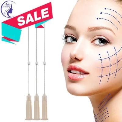 Best Selling V Line Soft Facial Lifting Surgical Suture with Blunt Cannula Pdo Spring Threads