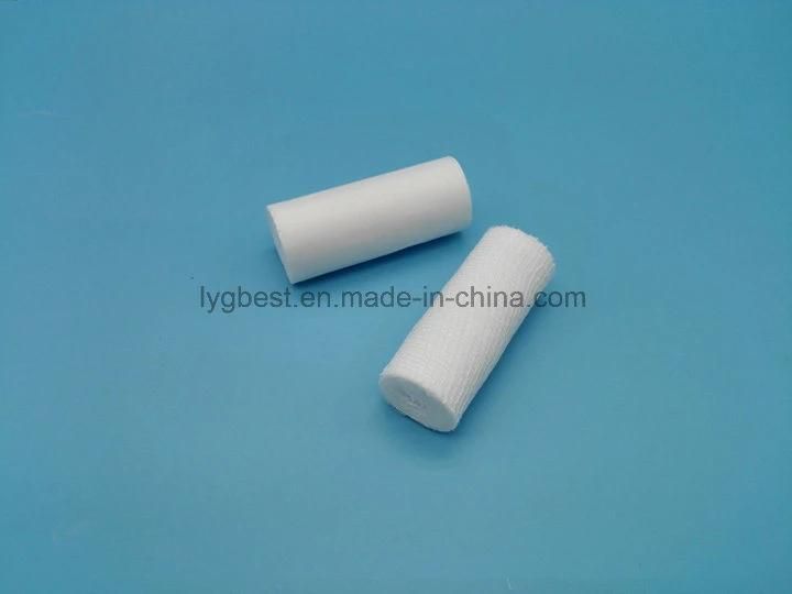Raw Cotton Disposable Medical Gauze Bandage Rolling Medical Care with FDA Ce ISO Certificates