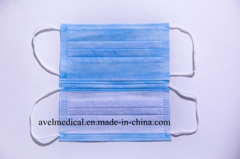 Wholesale Disposable 3 Ply Non Face Mask 3ply/Non Woven Safety Protective Mask Respirator Masks