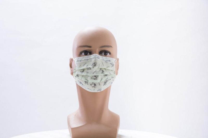 Disposable Non-Woven Protective Dust Earloop 3-Ply Face Mask