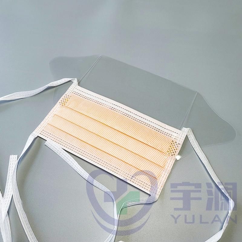 Disposable Protective Surgical Face Mask with Shield Visor and Tie on En 14683 Type Iir