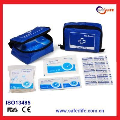Wholesale Mini Portable Plaster Travel Blue Color First Aid Kit for Gift Sport First Aid Kit for Premiums
