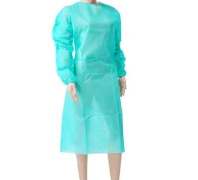 Green PE+PP Non-Woven Level 1 Level 3 Medical Disposable Isolation Gowns