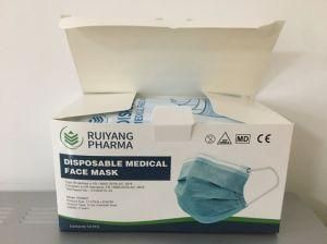 En14683 Type IIR Medical Surgical 3ply Face Mask High Quality Disposable Surgical Facemask