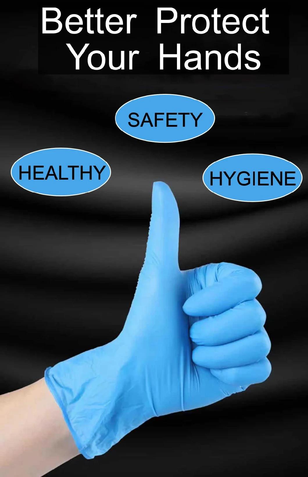 Disposable Nitrile Blend Gloves Powder Free Medical Nitrile Gloves
