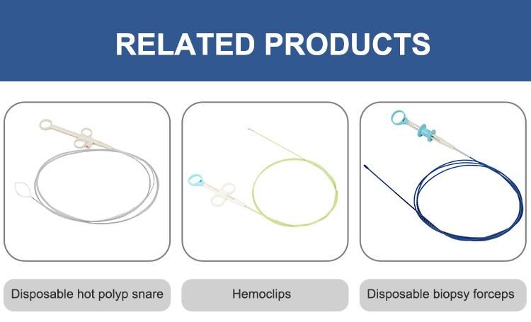 Disposable Rotatable Endoscopic Biopsy Forceps with 360 Degrees Direction Rotation Coated or Uncoated