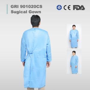 PP+PE 43GSM Disposable Waterproof Non-Woven Protection Isolation Gown Medical Disposable Cloth Surgical Gowns Coverall
