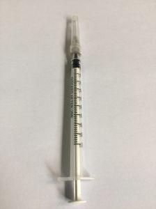 1ml 3 Part Disposable Plastic Syringe with Needle