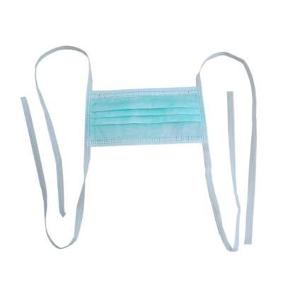 Disposable Non-Woven Surgical Face Mask with Tie on 3-Ply
