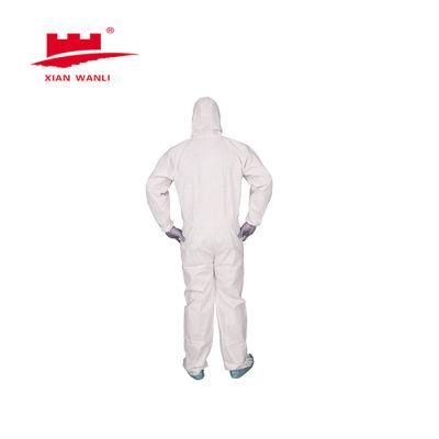 CE Certified Hooded Non-Woven Breathing Water Proof Polyester Coveralls