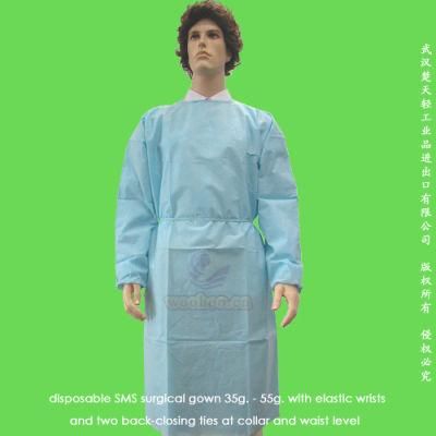Disposable Polypropylene Isolation Gown