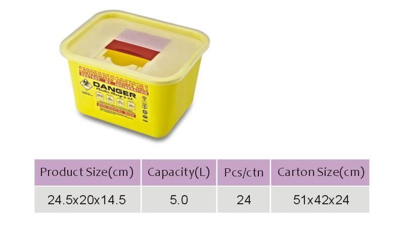 Medical Sharps Container Needles Sharp Plastic Bucket