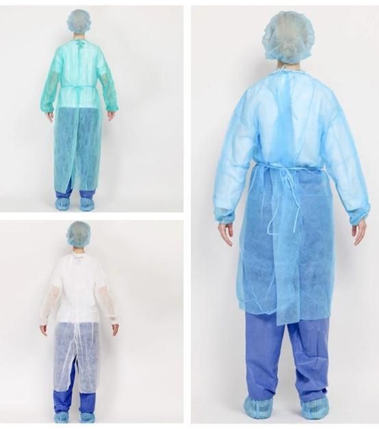 Disposable Heavyweight Breathable Lab Coats Non Woven Made