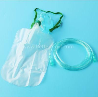 High Quality Oxygen Mask with Reservoir Bag S/M/L/XL ISO13485 CE FDA