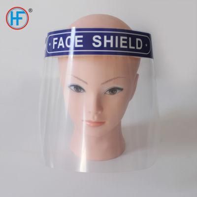 Mdr CE Approved China OEM High Quanlity Clear Plastic Face Shield with Free Latex Belt