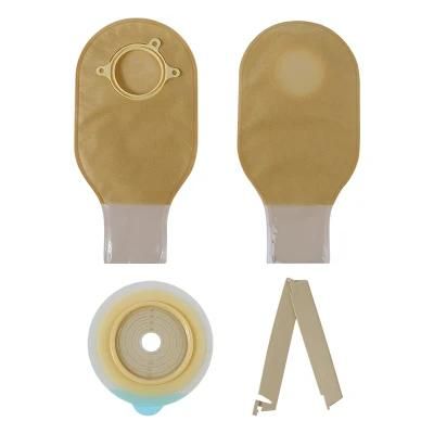Hook and Loop Economical Colostomy Ileostomy Stoma Care Two Piece System Ostomy Bag