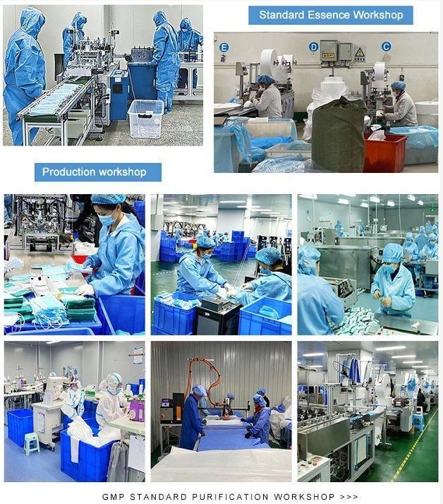 Disposable Isolation Gown Prevent Droplets Safety Breathable Coverall Non Woven Blue/Yellow PP+PE Isolation Gown Clothing