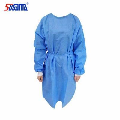 Non Medical Surgical AAMI Yellow Blue Green Level 1 2 3 Non Woven PPE Disposable Isolation Gown