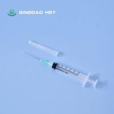 Disposable Medical Luer Lock Luer Slip 3ml Syringe Retractable Needle Safety Syringe Auto Disable Syringe FDA 510K CE Approved