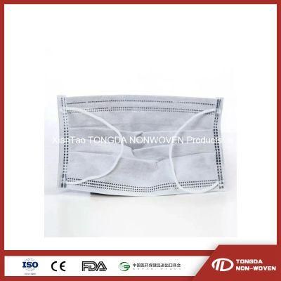 Spunbond+Meltblown+Active Carbon+ Spunbond Mask PP Nonwoven Face Mask