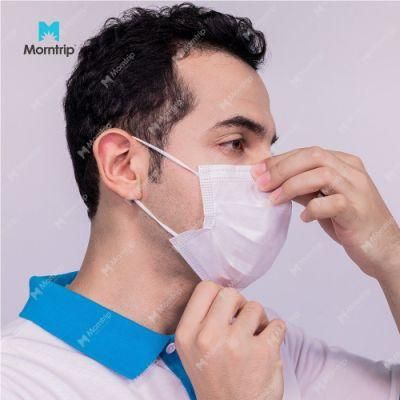 Disposable Medical Protective Hypoallergenic 3 Layer Face Mask with Earloop