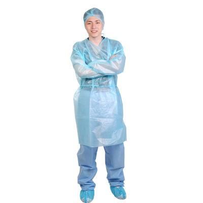 Disposable Non-Woven Isolation Gown Yellow Visitor Gown