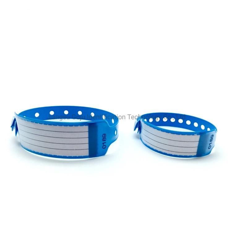 Waterproof Custom Vinyl Material Hospital Medical ID Band